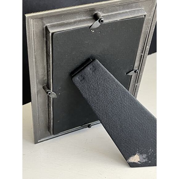 Ornate Sheffield Enamel Jewel Frame Photo Picture Green Silver 4x6” Photo - Picture 5 of 6